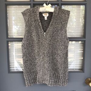 Talbots Heather Gray Knit Vest